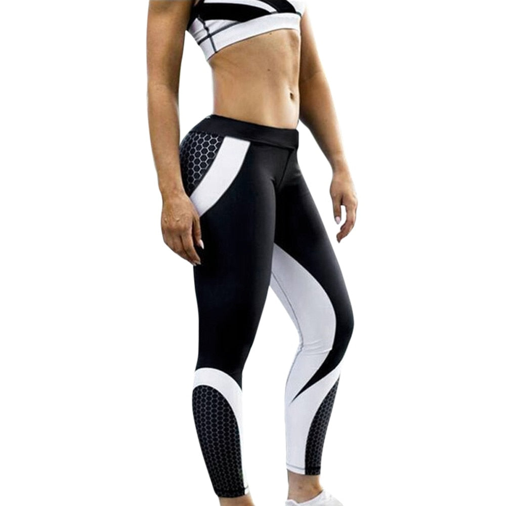 Leggings sport women fitness 3D Print Yoga Skinny Workout Gym Leggings Sports Training Cropped Pants workout leggings-4