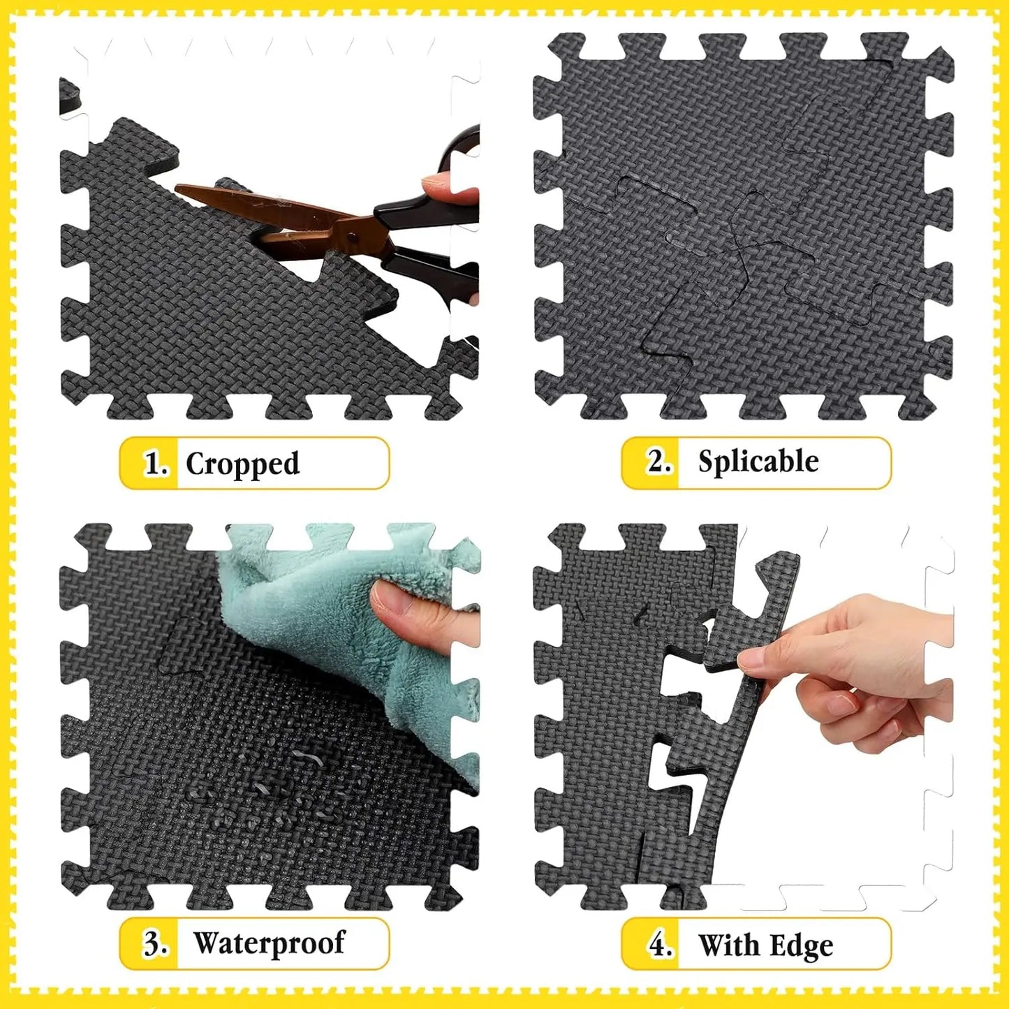 Puzzle Exercise Mat with EVA Interlocking Floor Tiles (16pcs)-1