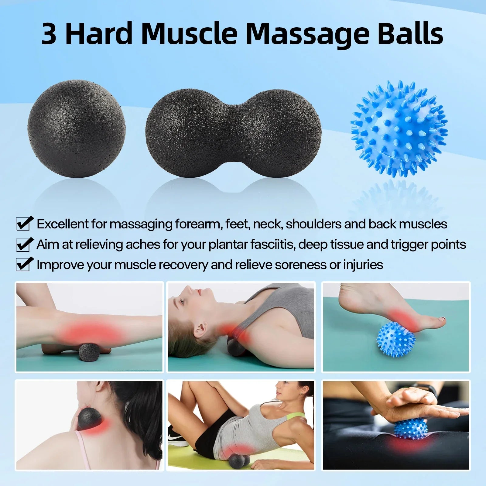 7-in-1 Foam Roller Set for Yoga and Pain Relief-3