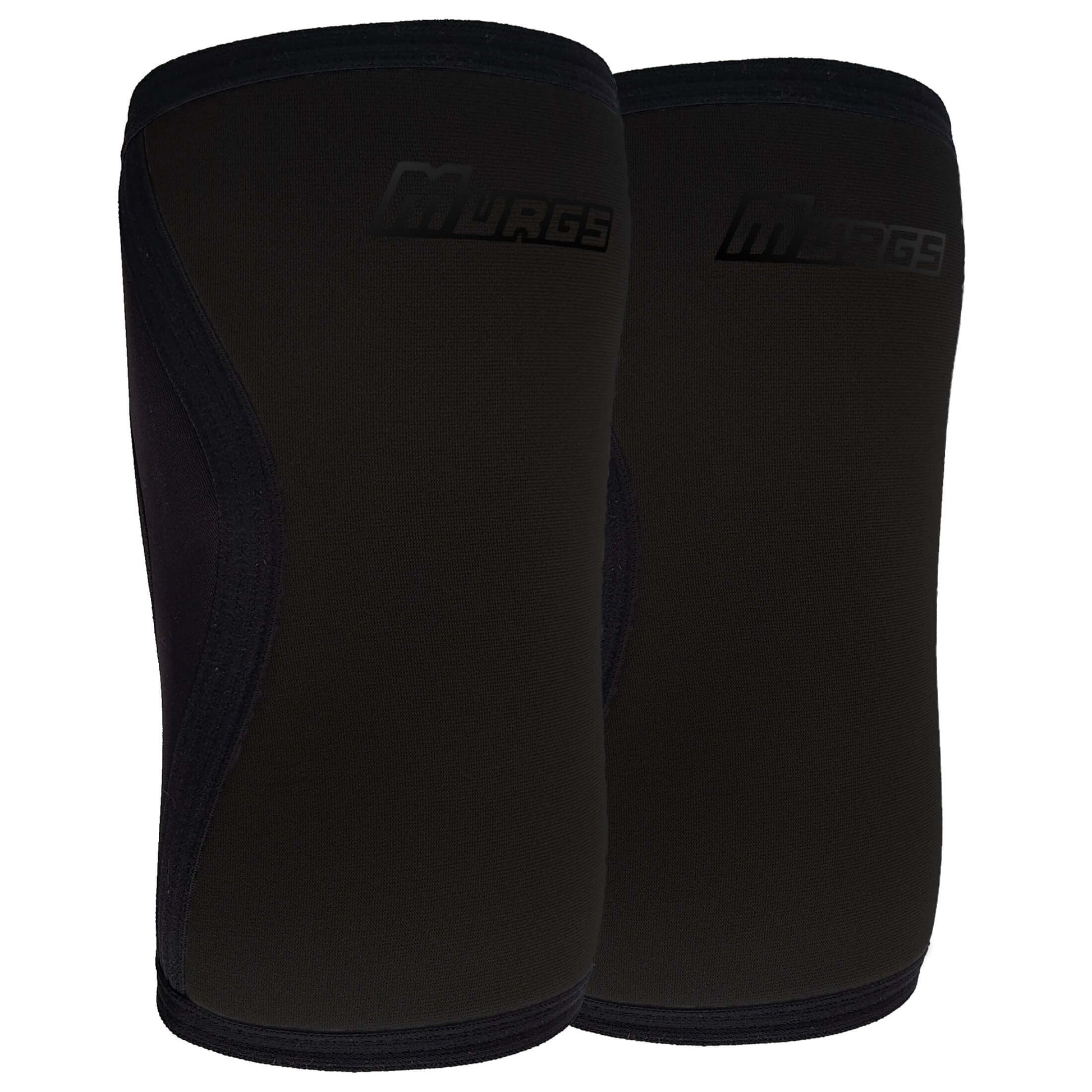 V2 7mm Knee Sleeves - Black on Black (Pair)-0