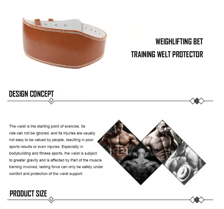 New Wide Weightlifting Belt - Bodybuilding and Fitness Belt-3