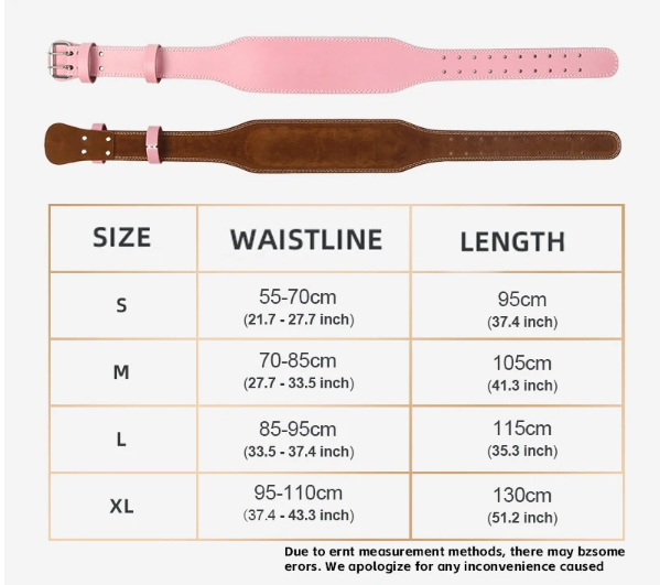 Women's Pink Weight Lifting Belt - 10.5cm Back Support-4