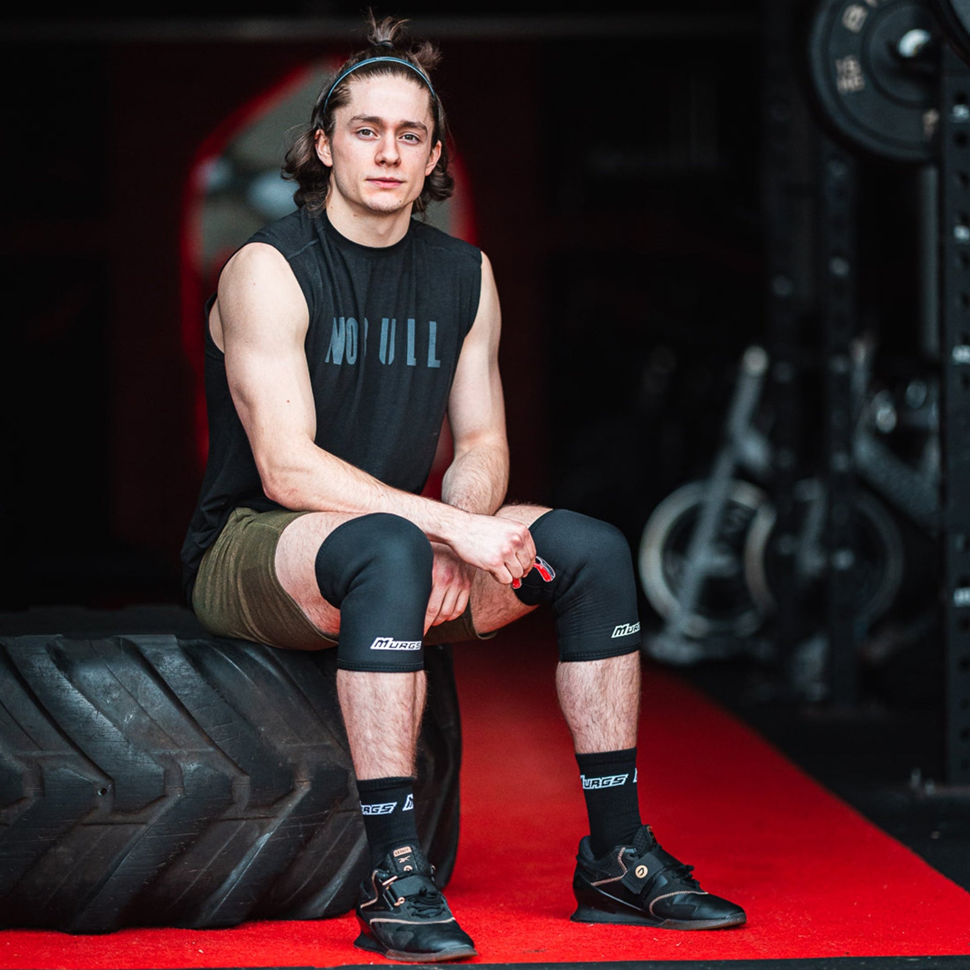 V3 7mm Knee Sleeves - Black (Pair)-4