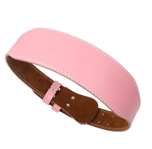 Women's Pink Weight Lifting Belt - 10.5cm Back Support-0