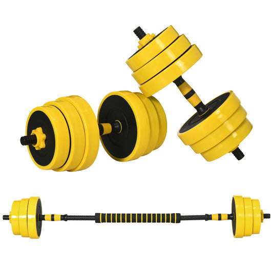 25KG Dumbbell & Barbell Adjustable Set Plate Bar Clamp Rod Home Gym Sports Area Exercise Ergonomic-0