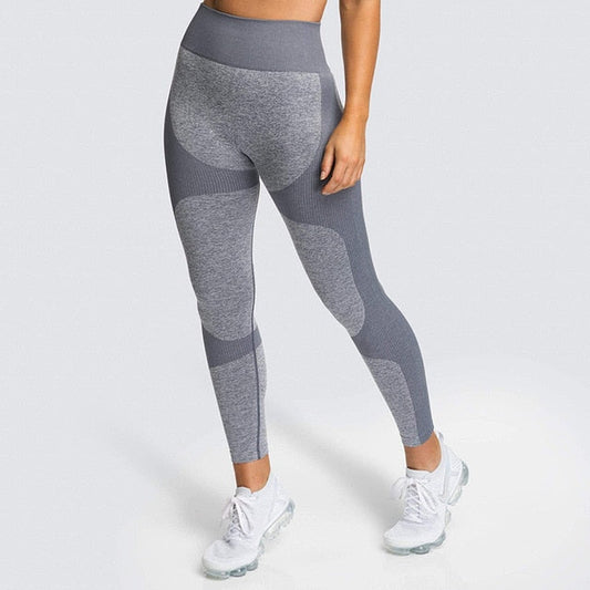 Yoga Pants Seamless Women Sports Leggings Fitness Solid Athletic Workout Long Tights Gym Running Trousers Bodybuilding-10