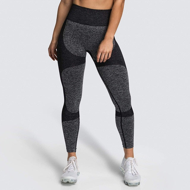 Yoga Pants Seamless Women Sports Leggings Fitness Solid Athletic Workout Long Tights Gym Running Trousers Bodybuilding-1