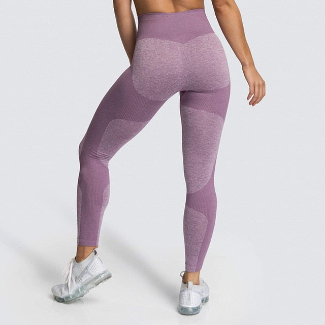 Lycra Seamless Yoga Set Women Fitness Bra Top Sportswear Woman Gym Leggings Push Up Strappy Sexy Sports Suits workout set-3