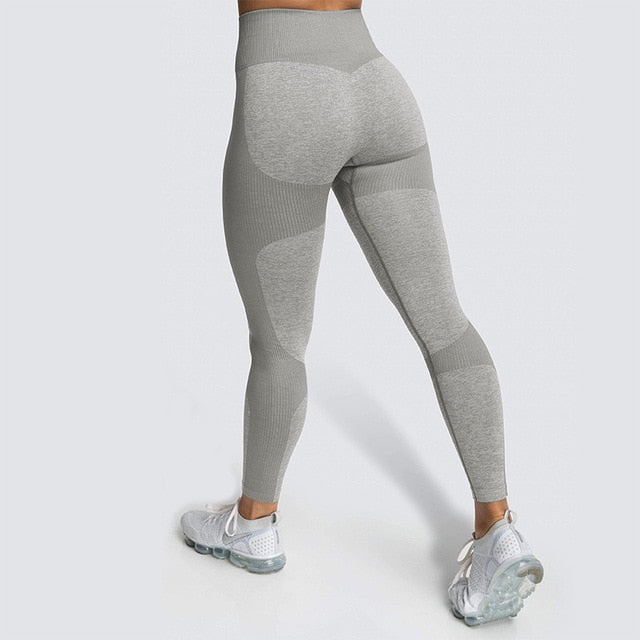Lycra Seamless Yoga Set Women Fitness Bra Top Sportswear Woman Gym Leggings Push Up Strappy Sexy Sports Suits workout set-13