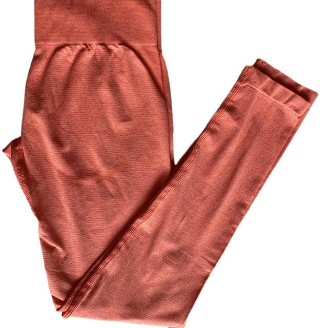 Women Seamless Yoga Pants High Waist Highly Stretchy Gym Workout Fitnesss Leggings Female Sports Trousers-8