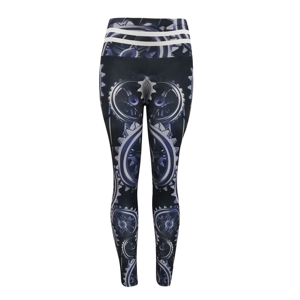 Leggings sport women fitness Print High Waist Leggings Fitness Sports Running Yoga Athletic Pants sport leggings-2